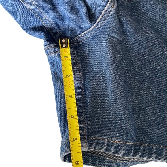 Vintage 90’s Wrangler Mom Denim Jean Shorts High-Rise Medium Wash Sz 38 Classic - Picture 6 of 7